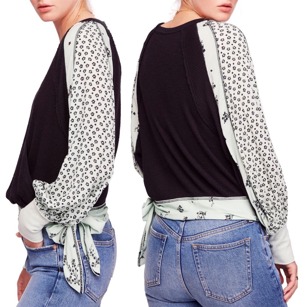 NEW Free People Auxton Thermal Long Sleeve Top